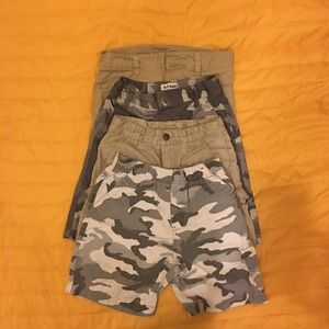 Four pair boys shorts size 6.